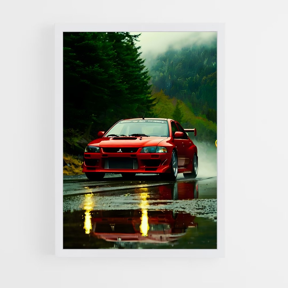 Poster Piste Aquatique – affiche Mitsubishi (vue 3)